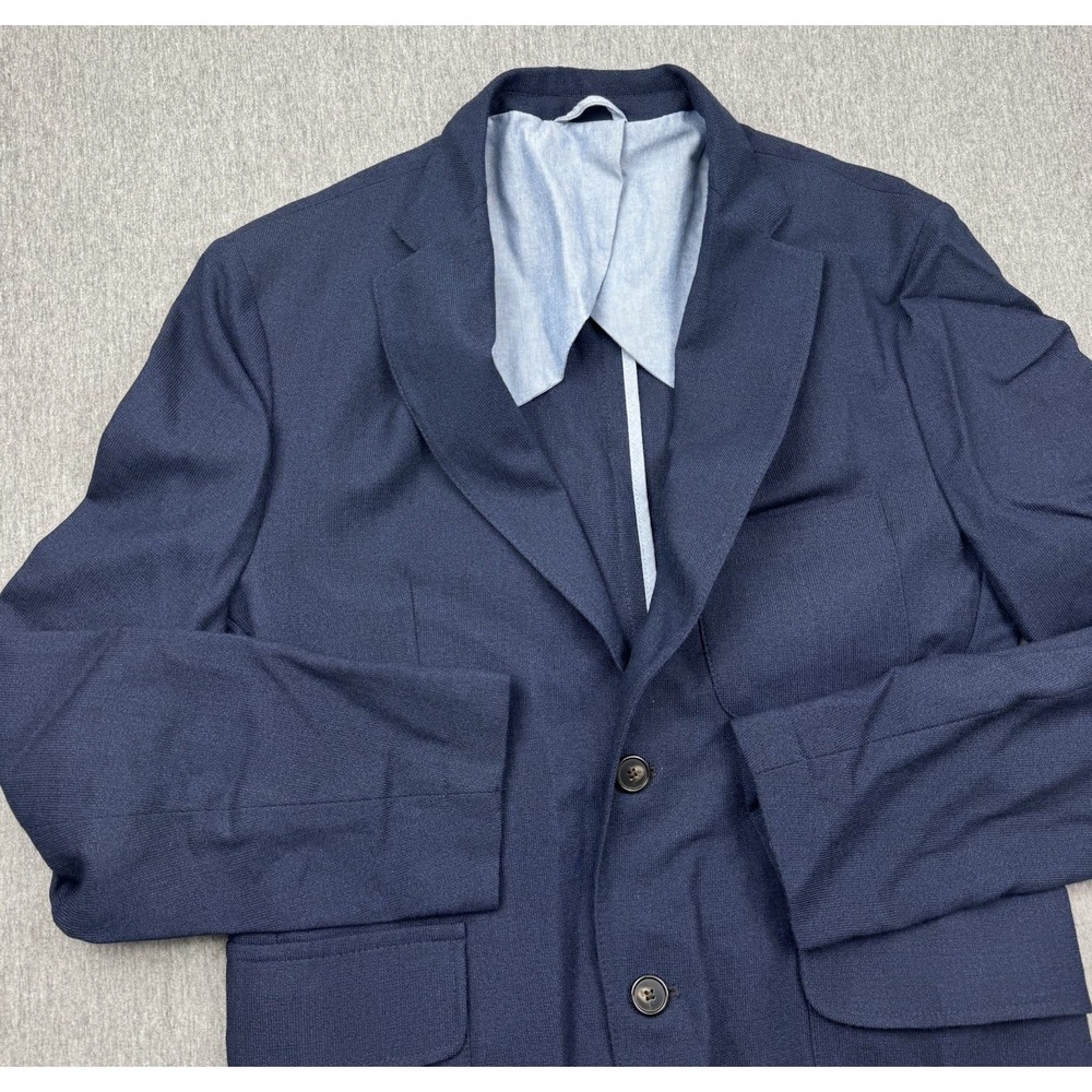 Taylor Stitch Blazer 100% Wool Navy Blue Sz 38 Preppy Jaz16 Telegraph Wedding